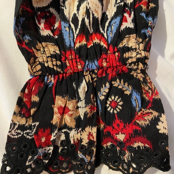 LOFT LONG SLEEVE FOREST RUFFLE SCALLOPED YOKE BLOUSE TOP SIZE SMALL - Picture 11 of 13